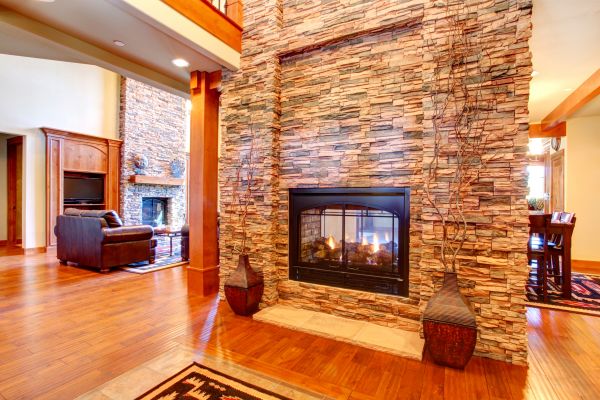 Stone Hearth Installation in Louisville